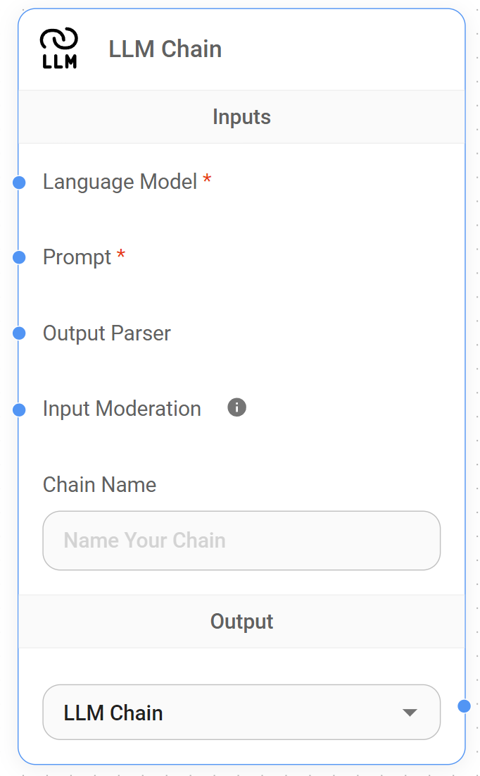 <p>LLM Chain Node</p>